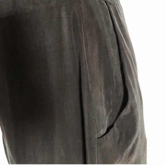 ANINE BING Deep V Washed Silk Cocktail Dress Size S / M Black - Picture 7 of 9